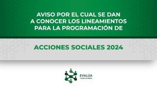 Lineamientos para la programación de acciones sociales 2024