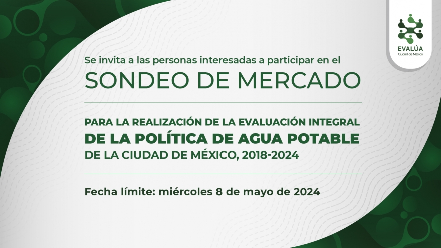 Sondeo de Mercado: Evaluación integral de la política de agua potable de la Ciudad de México, 2018 – 2024