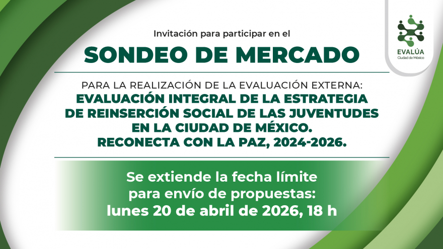 Aviso por el cual se extiende la fecha límite para envío de propuestas para el lunes 20 de abril de 2026, hasta las 18 hrs.